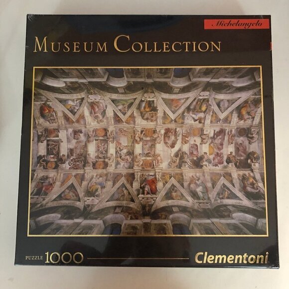 🛒 $18 Clementoni Sistene Chapel Ceiling Michelangelo 1000 Pc Jigsaw Puzzle Mus… - Picture 2 of 3